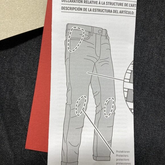 John Doe Men's Taylor Protective Motorcycle Jeans – Size 38/32 – Black Padded - Picture 11 of 16